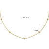 collier bolletjes 2,5 mm 40 - 42 - 44 cm 14K geelgoud - Afbeelding 4