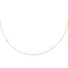 collier bolletjes gediamanteerd 0,5 mm 42 - 45 cm 14K geelgoud