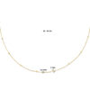 collier bolletjes gediamanteerd 0,5 mm 42 - 45 cm 14K geelgoud - Afbeelding 4