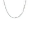 collier buisjes 1,3 mm 40 + 4 cm zilver gerhodineerd