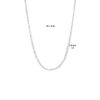 collier buisjes 1,3 mm 40 + 4 cm zilver gerhodineerd - Afbeelding 4