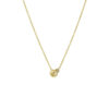 collier diamant 0.05ct h si 39-40,5-42 cm 14K geelgoud