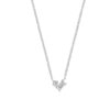 collier diamant 0.16ct h si 41 - 43 - 45 cm 14K witgoud