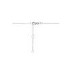 collier diamant 0.16ct h si 41 - 43 - 45 cm 14K witgoud - Afbeelding 3