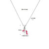 collier eenhoorn 1,1 mm 36 + 4 cm zilver gerhodineerd - Afbeelding 2