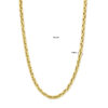collier fantasie schakel 7,0 mm 45 cm 14K geelgoud - Afbeelding 3