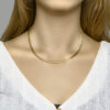 collier gourmette 4,7 mm 45 cm Silgold (geel met zilverkern) - Afbeelding 2