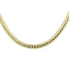 collier gourmette 4,7 mm 45 cm Silgold (geel met zilverkern)