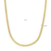 collier gourmette 5,5 mm 45 cm 14K geelgoud - Afbeelding 4