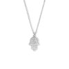 collier handje van fatima 40 + 4 cm zilver gerhodineerd