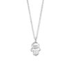 collier handje van fatima en zirkonia 41 + 4 cm zilver gerhodineerd