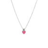 collier hart 36 - 38 cm zilver gerhodineerd