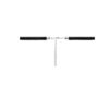 collier hart 38 + 6 cm zilver gerhodineerd met rubber/nylon/leer - Afbeelding 3