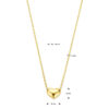 collier hart 41 - 43 - 45 cm 14K geelgoud - Afbeelding 4