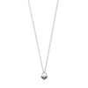 collier hart en slot 41 + 4 cm zilver gerhodineerd