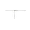 collier hart en slot 41 + 4 cm zilver gerhodineerd - Afbeelding 3