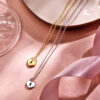collier hart en slot 41 + 4 cm zilver gerhodineerd - Afbeelding 5