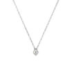 collier hart en slot parelmoer 41 + 4 cm zilver gerhodineerd
