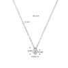 collier hart en slot parelmoer 41 + 4 cm zilver gerhodineerd - Afbeelding 4