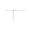 collier hart rood zirkonia 45 + 5 cm zilver gerhodineerd - Afbeelding 3