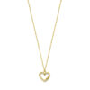 collier hartje en love 41 - 43 - 45 cm 14K geelgoud