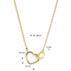 collier hartjes 40 - 42 - 44 cm 14K geelgoud - Afbeelding 4
