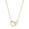 collier hartjes 40 - 42 - 44 cm 14K geelgoud