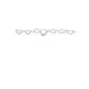 collier hartjes 45 cm zilver gerhodineerd - Afbeelding 3