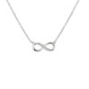 collier infinity zirkonia 1,2 mm 41 + 4 cm zilver gerhodineerd