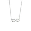 collier infinity zirkonia 1,2 mm 41 + 4 cm zilver gerhodineerd - Afbeelding 3