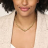 collier jasseron 7 mm 45 cm 14K geelgoud - Afbeelding 2