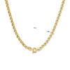collier jasseron 7 mm 45 cm 14K geelgoud - Afbeelding 4