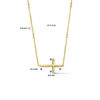 collier kruis 42 + 3 cm 14K geelgoud - Afbeelding 2