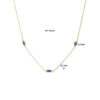 collier lapis 40 - 42 cm 14K geelgoud - Afbeelding 4