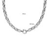 collier marine 10,3 mm 45 cm met groot springslot zilver gerhodineerd - Afbeelding 4