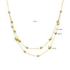 collier ovaal 45 cm 14K geelgoud - Afbeelding 4