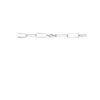 collier paperclip 10,8 mm 49 cm zilver gerhodineerd - Afbeelding 3