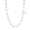 collier paperclip 10,8 mm 49 cm zilver gerhodineerd - Afbeelding 4