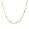 collier paperclip 7 mm 45 cm 14K geelgoud