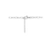 collier paperclip platte buis 8 mm 42 + 3 cm edelstaal - Afbeelding 3