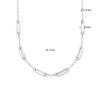 collier paperclip platte buis 8 mm 42 + 3 cm edelstaal - Afbeelding 4