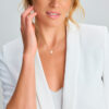 collier parel 41 + 4 cm zilver gerhodineerd - Afbeelding 2