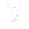 collier parel 41 + 4 cm zilver gerhodineerd - Afbeelding 4