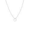 collier rond 40 - 42 - 44 cm zilver gerhodineerd