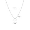 collier rond 40 - 42 - 44 cm zilver gerhodineerd - Afbeelding 4