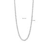 collier ronde buis 4,0 mm 40 + 4 cm zilver gerhodineerd - Afbeelding 4