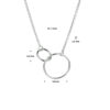 collier rondjes 1,2 mm 41 + 4 cm zilver gerhodineerd - Afbeelding 5
