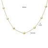 collier rondjes 42 - 45 cm 14K geelgoud - Afbeelding 3