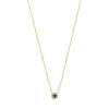 collier saffier en diamant 0.04ct h si 41 - 43 - 45 cm 14K geelgoud