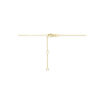 collier saffier en diamant 0.04ct h si 41 - 43 - 45 cm 14K geelgoud - Afbeelding 3